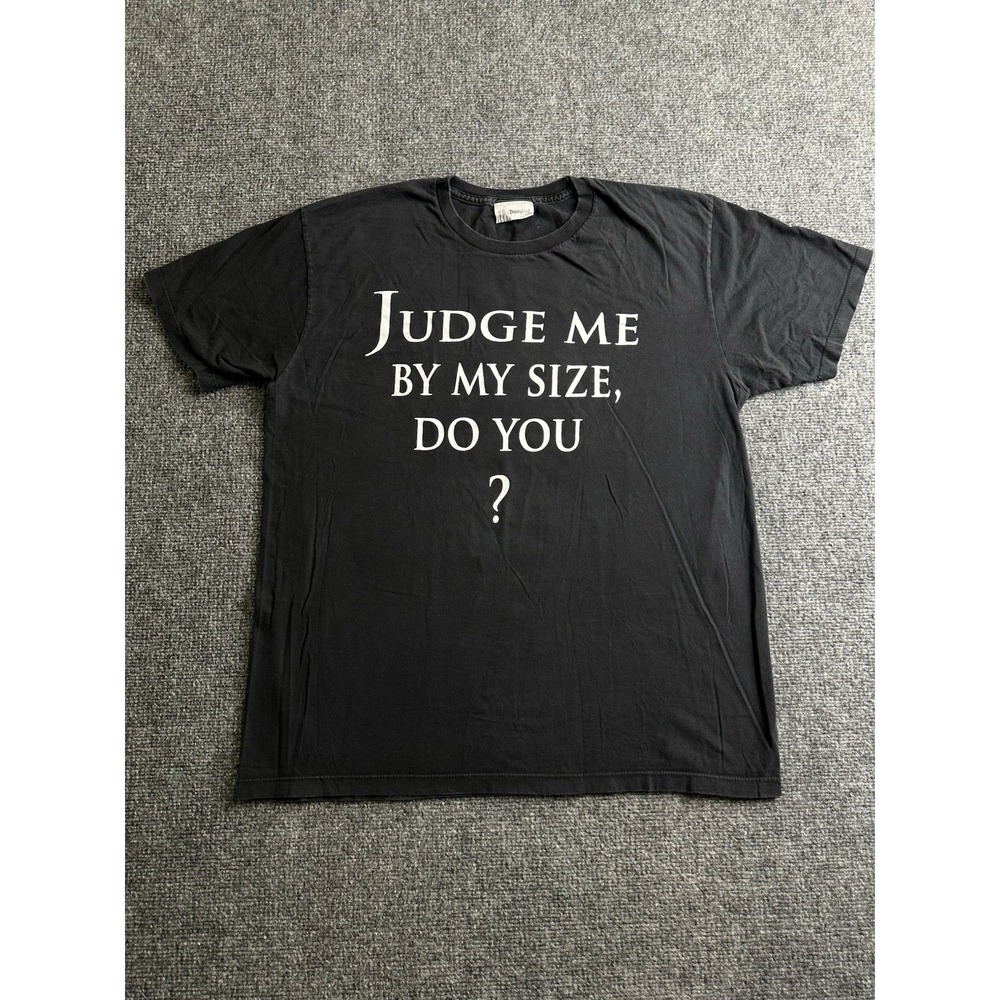 Mens 2008 Disney Parks Yoda Judge Me By My Size Graphic T-Shirt, Size L